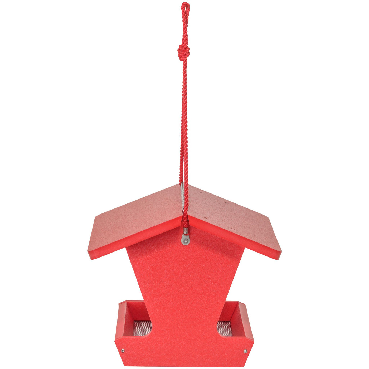 Hopper Bird Feeder Color Pop Collection in Red Recycled Plastic - Birds Choice