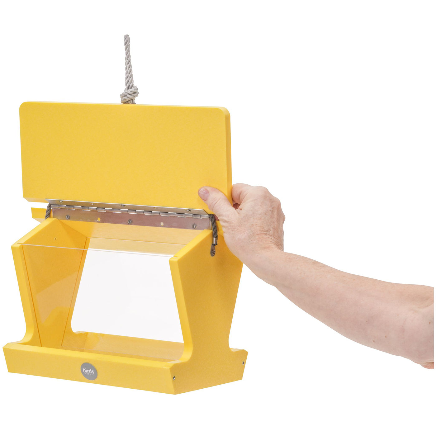 Hopper Bird Feeder Color Pop Collection in Yellow Recycled Plastic - Birds Choice