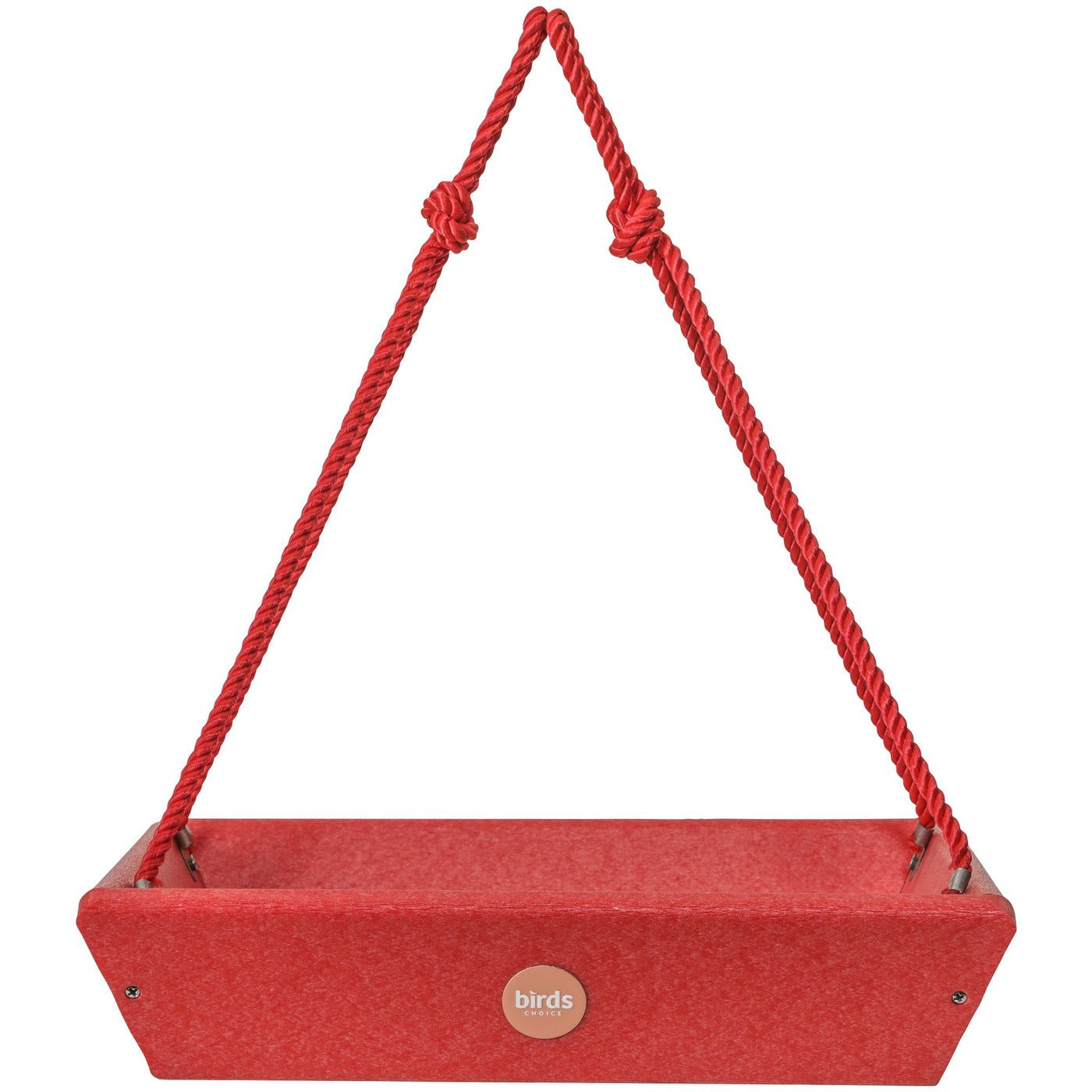 Hanging Tray Bird Feeder Color Pop Collection in Red Recycled Plastic - Birds Choice