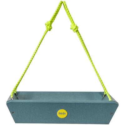 Hanging Tray Bird Feeder Color Pop Collection in Lake Blue Recycled Plastic - Birds Choice