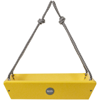Hanging Tray Bird Feeder Color Pop Collection in Yellow Recycled Plastic - Birds Choice