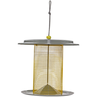 Sunflower Seed Bird Feeder Color Pop Collection in Yellow and Gray - Birds Choice