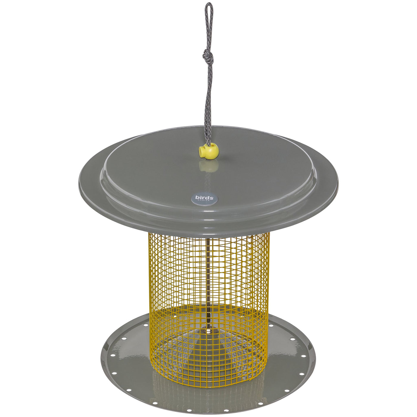 Sunflower Seed Bird Feeder Color Pop Collection in Yellow and Gray - Birds Choice