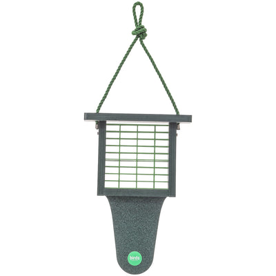 Suet Feeder with Tail Prop Color Pop Collection in Evergreen Recycled Plastic - Birds Choice
