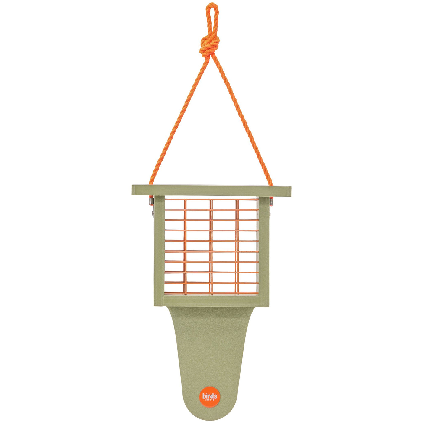 Suet Feeder with Tail Prop Color Pop Collection in Fern Green Recycled Plastic - Birds Choice