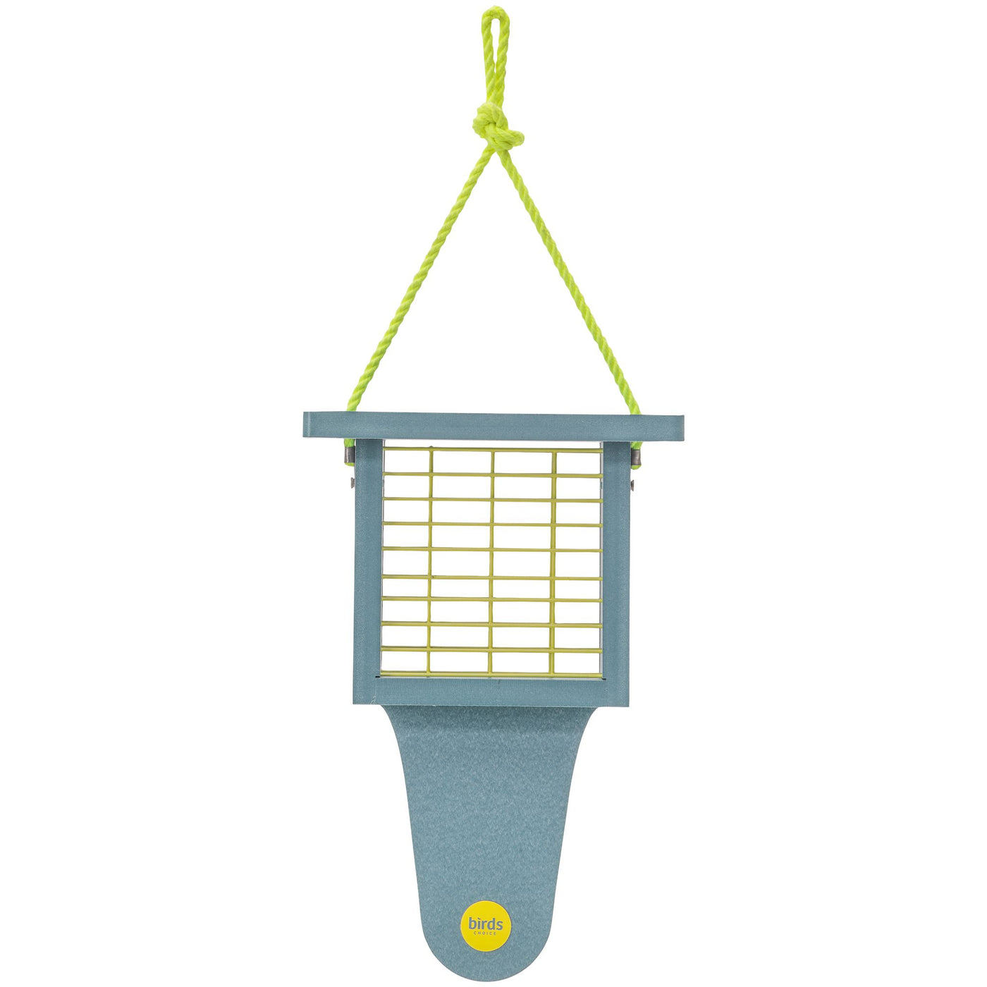 Suet Feeder with Tail Prop Color Pop Collection in Lake Blue Recycled Plastic - Birds Choice