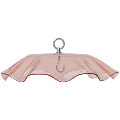 Coral Protective Cover for Hanging Bird Feeder with Scalloped Edges - Birds Choice