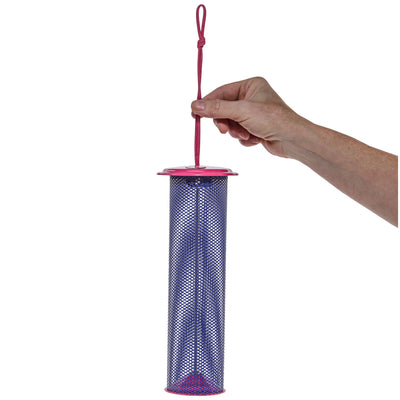 Magnet Mesh Tube Feeder Color Pop Collection for Finches in Blue and Fuchsia - Birds Choice