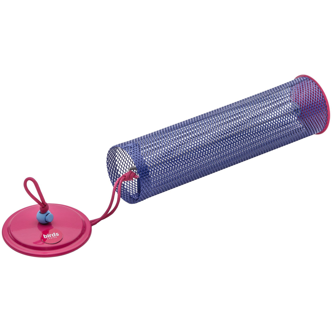 Magnet Mesh Tube Feeder Color Pop Collection for Finches in Blue and Fuchsia - Birds Choice