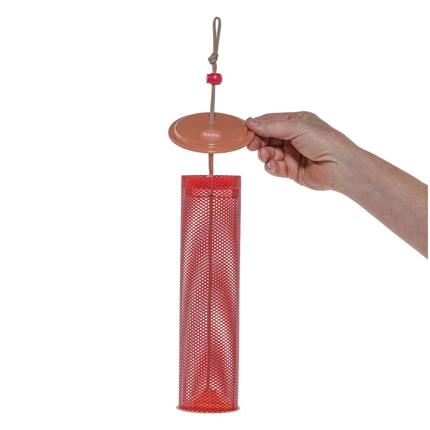 Magnet Mesh Tube Feeder Color Pop Collection for Finches in Red and Coral - Birds Choice