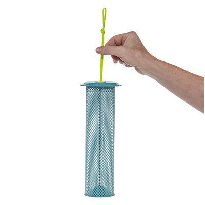 Magnet Mesh Tube Feeder Color Pop Collection for Finches in Teal and Yellow - Birds Choice