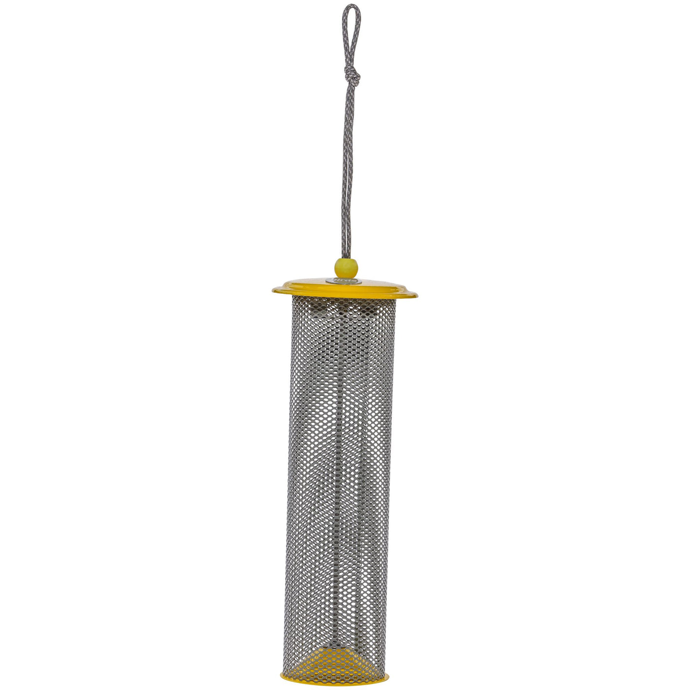 Magnet Mesh Tube Feeder Color Pop Collection for Finches in Yellow and Gray - Birds Choice