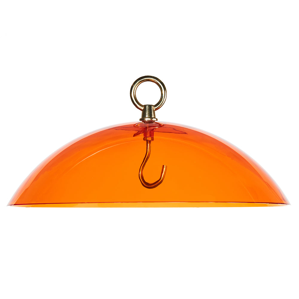 Protective Cover for Hanging Bird Feeder in Orange - Birds Choice