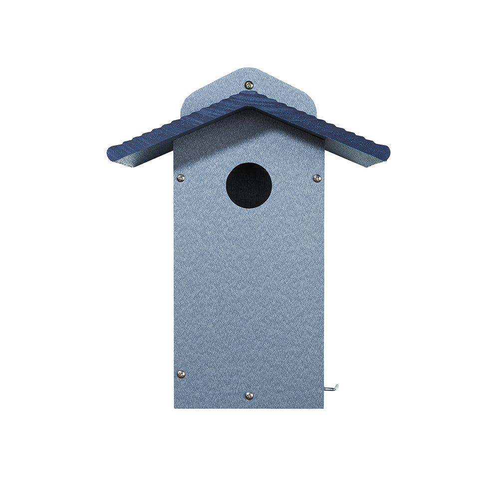 Bluebird House in Gray and Blue Recycled Plastic - Birds Choice