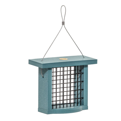 Suet Feeder for Single Cake in Blue Recycled Plastic - Birds Choice