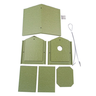Wren House Kit in Green Recycled Plastic - Birds Choice