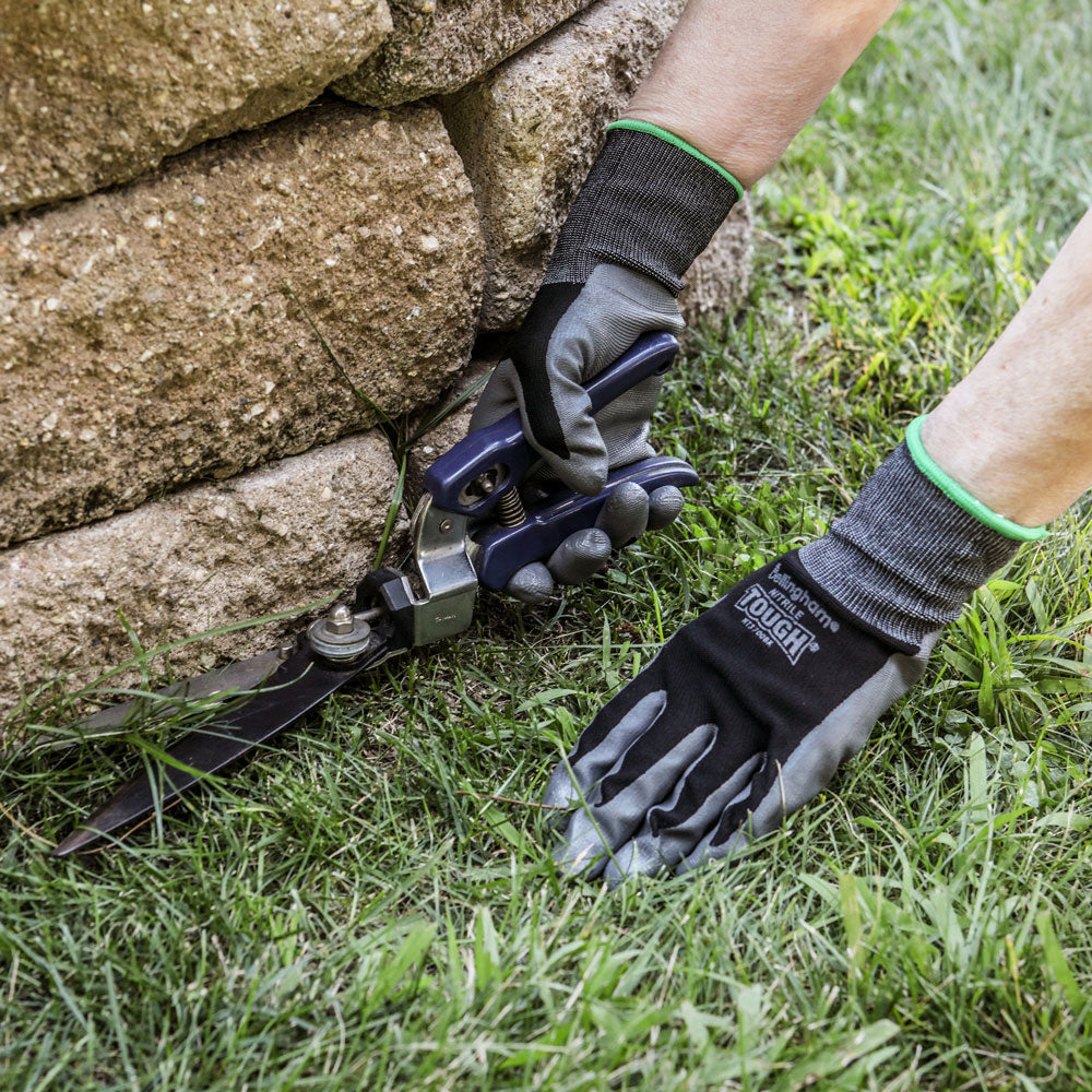 Nitrile Tough Gardening Gloves Black Size X-Large - Birds Choice