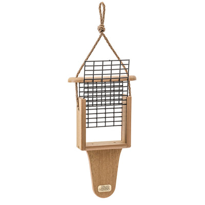 Tail Prop Suet Feeder Spruce Creek Collection in Natural Teak Recycled Plastic - Birds Choice