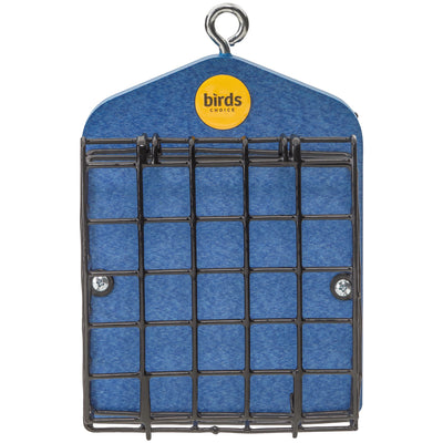 Suet Feeder for Two Cakes in Deep Blue Recycled Plastic - Birds Choice