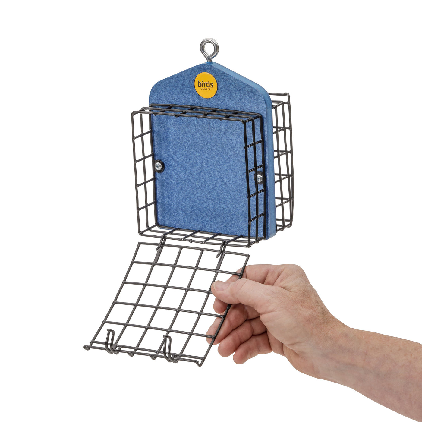 Suet Feeder for Two Cakes in Deep Blue Recycled Plastic - Birds Choice