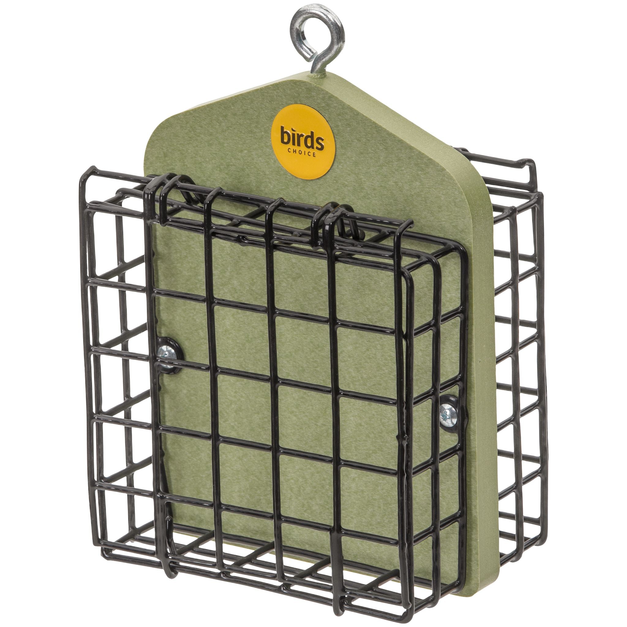Suet Feeder for Two Cakes in Fern Green Recycled Plastic