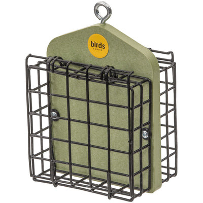 Suet Feeder for Two Cakes in Fern Green Recycled Plastic - Birds Choice