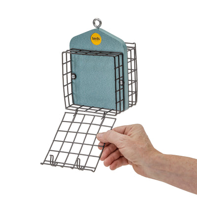 Suet Feeder for Two Cakes in Lake Blue Recycled Plastic - Birds Choice