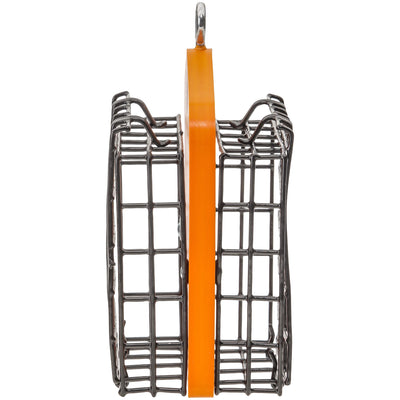Suet Feeder for Two Cakes in Orange Recycled Plastic - Birds Choice