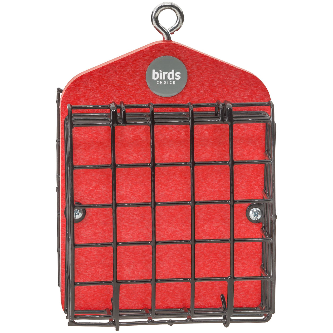 Suet Feeder for Two Cakes in Red Recycled Plastic - Birds Choice