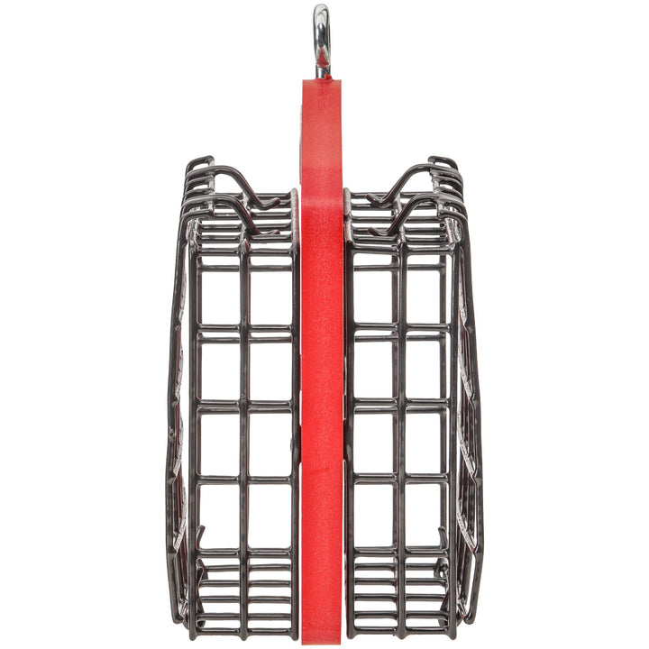 Suet Feeder for Two Cakes in Red Recycled Plastic - Birds Choice