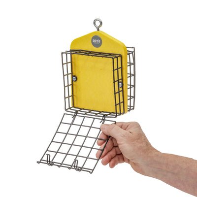 Suet Feeder for Two Cakes in Yellow Recycled Plastic - Birds Choice