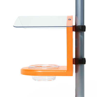 Jelly Feeder for Pole Mounting in Orange Recycled Plastic - Birds Choice
