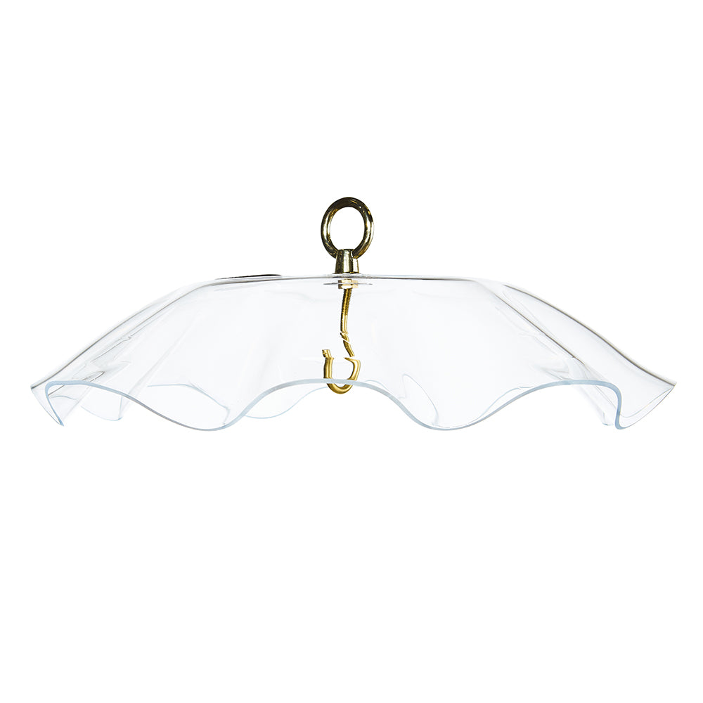 Clear Protective Cover for Hanging Bird Feeder with Scalloped Edges - Birds Choice