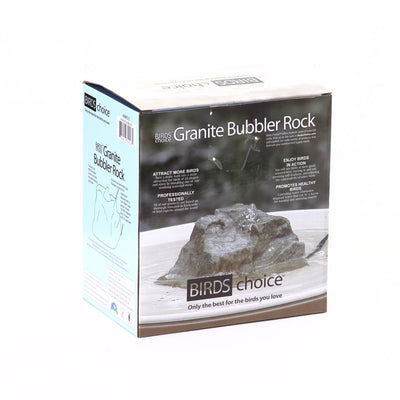Granite Bubbler Rock for Bird Bath Electric Pump Included - Birds Choice