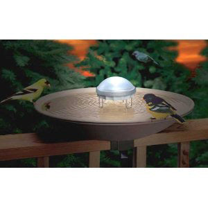 Water Wiggler Bird Bath Water Agitator, Includes Rainbow Night Light - Birds Choice