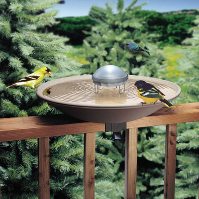 Water Wiggler Bird Bath Water Agitator Solar Powered, Gray - Birds Choice