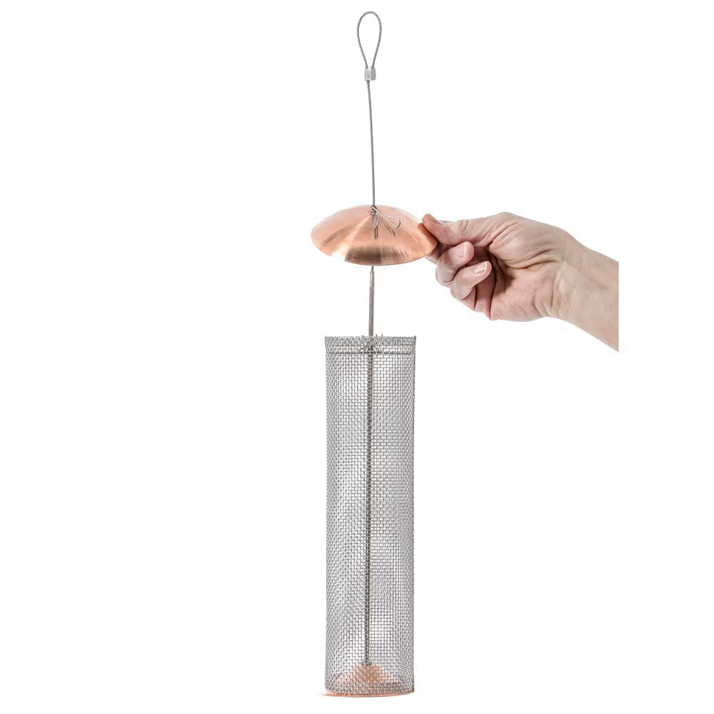 Copper Mesh Tube Feeder for Finches Small - Birds Choice