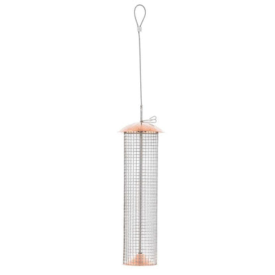 Copper Mesh Hanging Bird Feeder for Black Oil Sunflower and Shelled Peanuts - Birds Choice