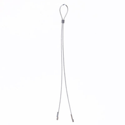Silver Bird Feeder Push In Hanging Cable 15" - Birds Choice