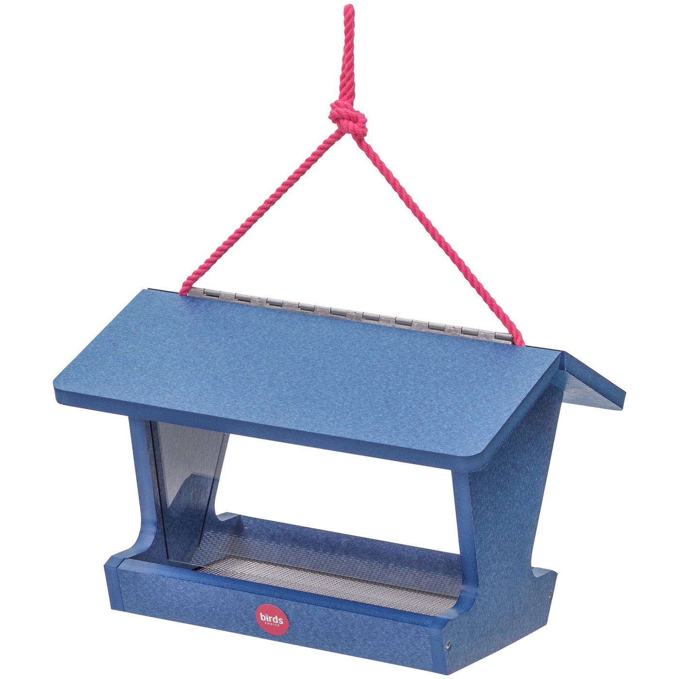 Hopper Bird Feeder Color Pop Collection in Blue Recycled Plastic - Birds Choice