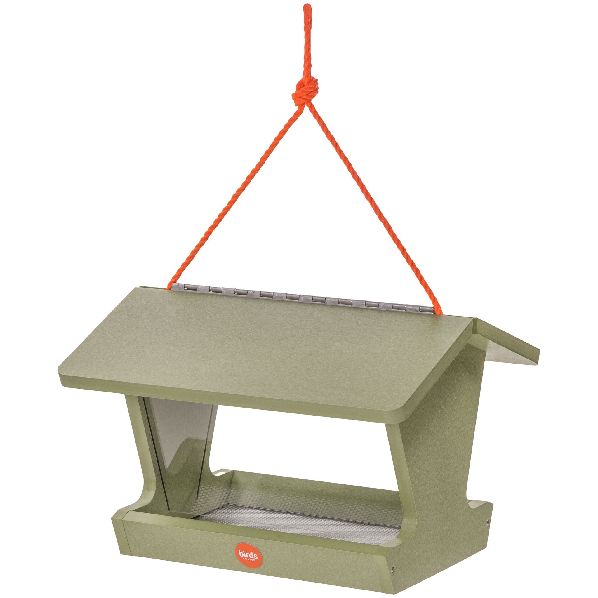 Hopper Bird Feeder Color Pop Collection in Fern Green Recycled Plastic