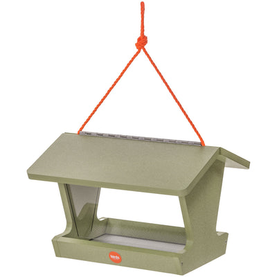Hopper Bird Feeder Color Pop Collection in Fern Green Recycled Plastic - Birds Choice