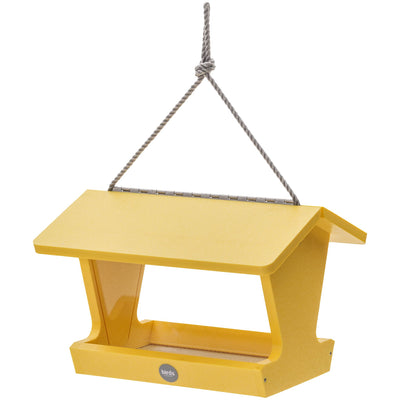 Hopper Bird Feeder Color Pop Collection in Yellow Recycled Plastic - Birds Choice
