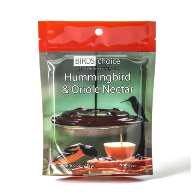 Hummingbird and Oriole Nectar 8 oz. Resealable Pouch - Birds Choice
