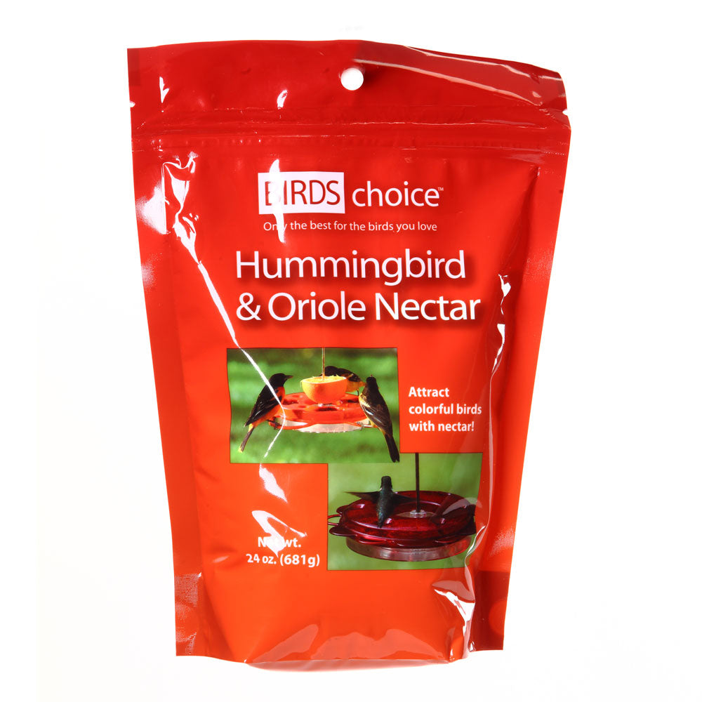 Hummingbird and Oriole Nectar 24 oz. Resealable Pouch - Birds Choice
